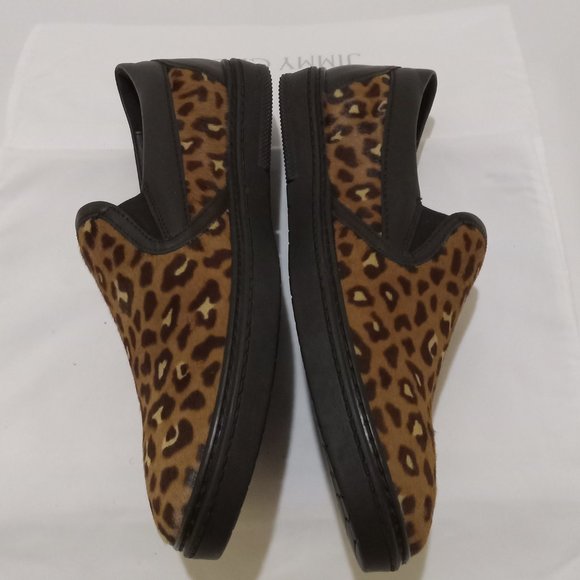 Jimmy Choo Leopard Print Fur Grove Slip-On Sneakers- EU42 US9 and EU43.5 US10.5 - Picture 5 of 10